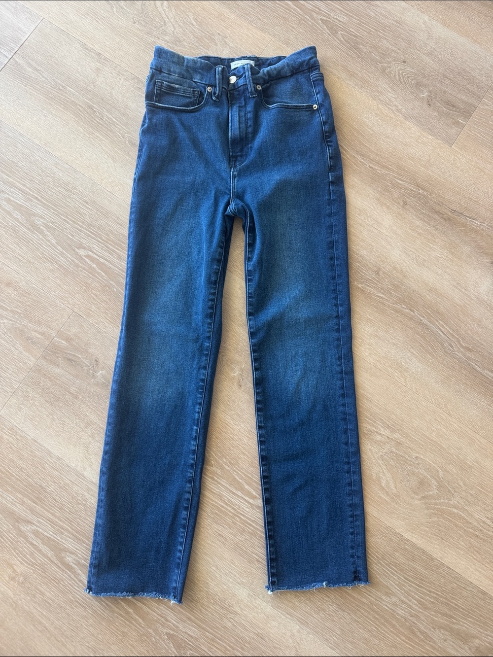 Good American Mid Blue High-Rise Jeans